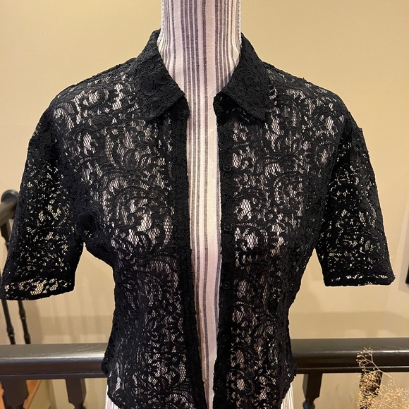 EXPRESS Lace Blouse/Top - Picture 2 of 3